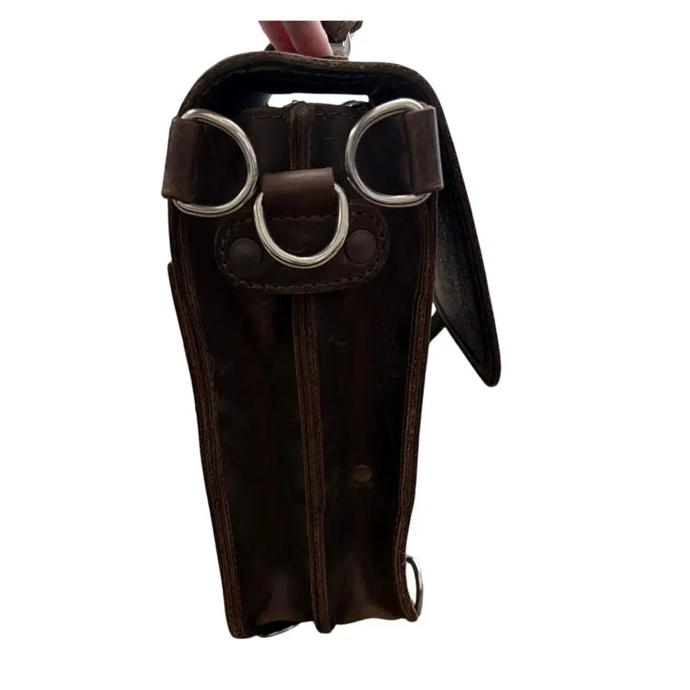 Saddleback Leather Company Slim Leather Briefcase Dark Brown